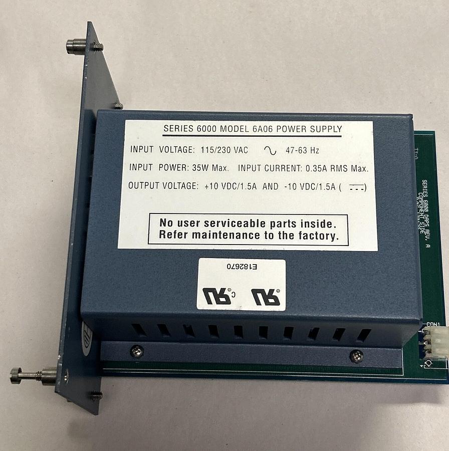 Used WEED FIBER OPTIC,6A06,POWER SUPPLY 115/230V