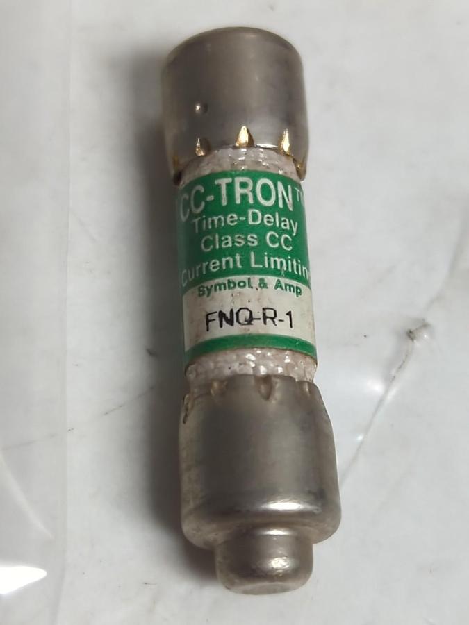 Used COOPER BUSSMANN,FNQ-R-1,CC TRON 1 AMP FUSE LOT OF 5 PRE-OWNED