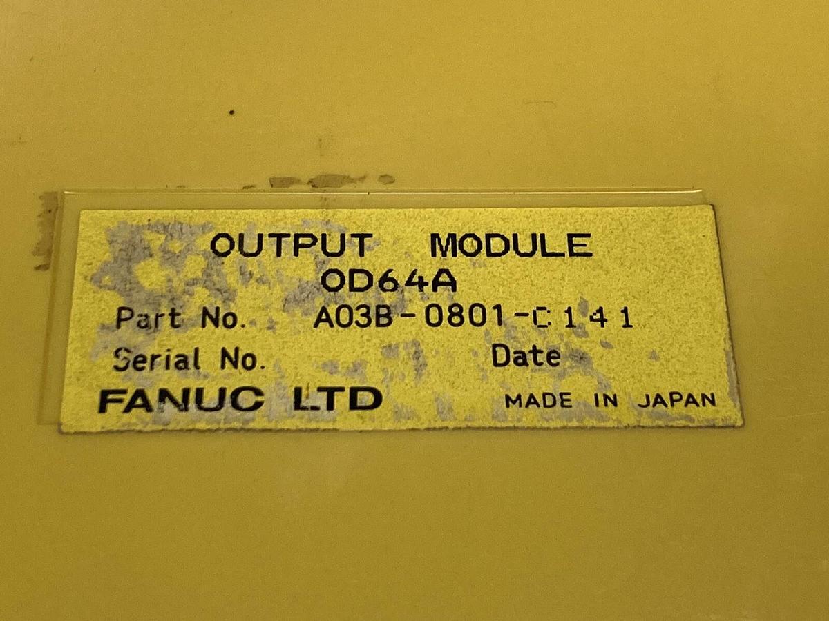 Used Fanuc,OD64A A03B-0801-C141,Output Module