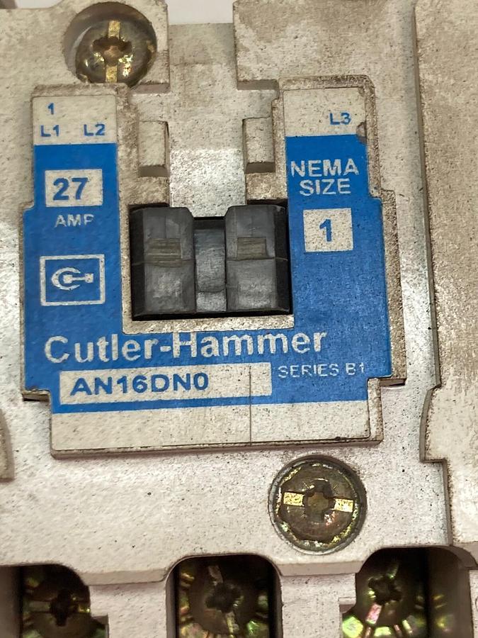 Used Eaton/Cutler-Hammer,AN16DN0,Nema Size 1 Overload Relay