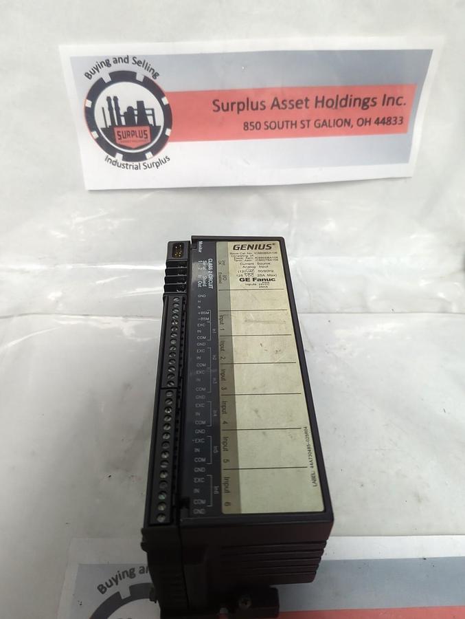 Used GE FANUC,IC660BBA106,GENIUS BLOCK ANALOG INPUT MODULE PRE-OWNED