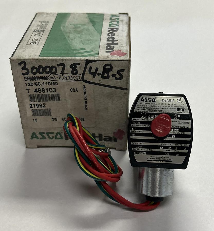 ASCO,EF8320G013,125PSI 1/8  120/60 110/50 NOS