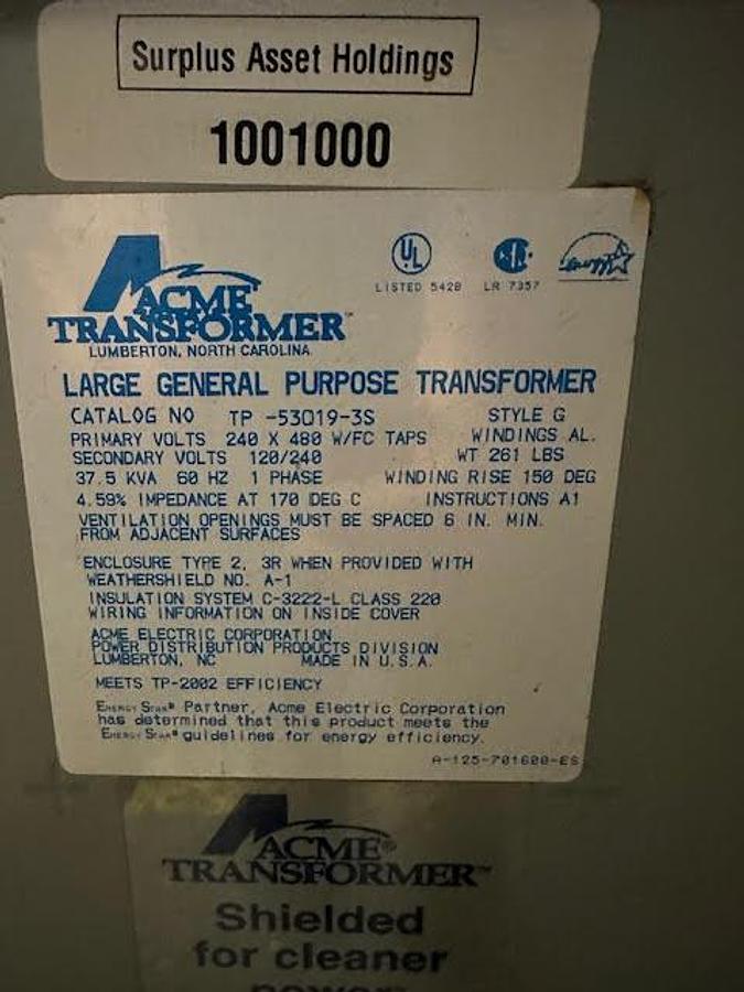 Used Acme 37.5