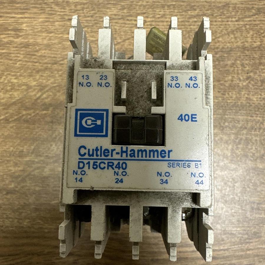 Used Cutler-Hammer,D15CR40,Relay 40E