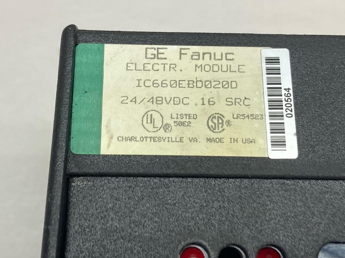 Used GE FANUC,IC660TBD022K,GENIUS BLOCK I/O MODULE 24/48VDC