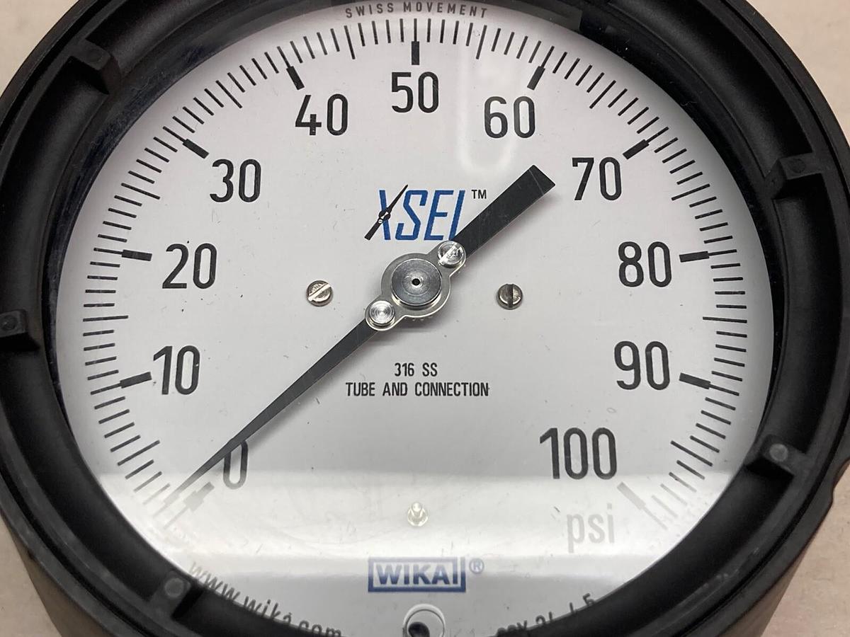 Wika,316 SS,Pressure Gauge 0-100 psi