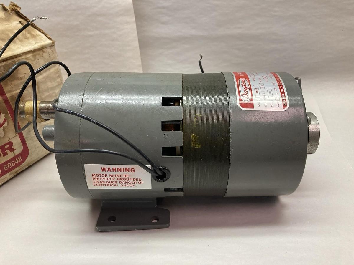 Dayton,Model 3M158,Shaded Pole Motor 115V 30rpm 60Hz 1/10Hp 3.6A