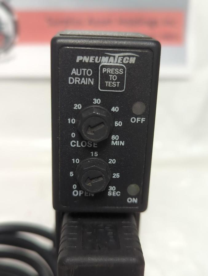 Used PNEUMATECH,VA-000129,ELECTRONIC DRAIN SOLENOID ASSEMBLY PRE-OWNED