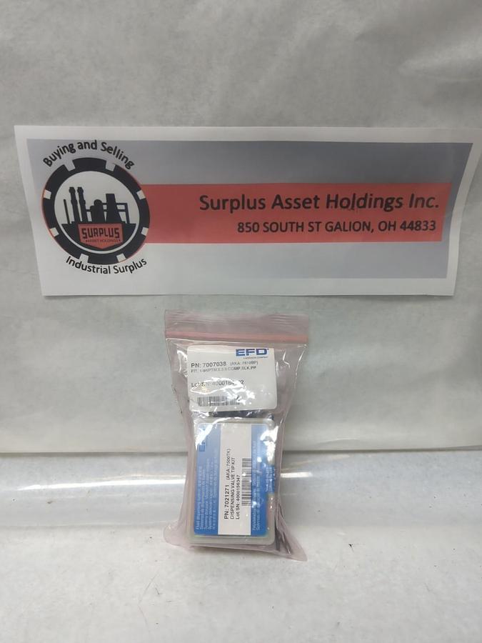 NORDSON EFD,7007038/7021271,TUBE FITTING 1/8PTMX3/8 COMP.BLK.PP & DISP VALVE KIT