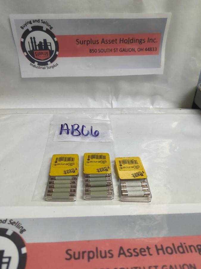 COOPER BUSSMANN,ABC-6,6 AMP FUSE LOT OF 13 NOS