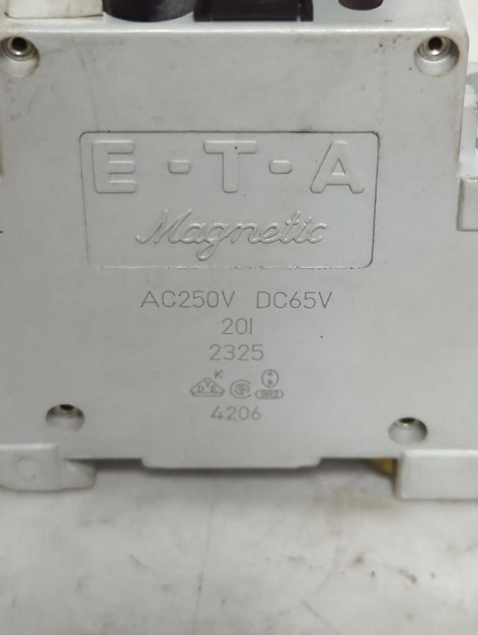 Used E-T-A,4206-2325,CIRCUIT BREAKER 2-POLE 10 AMP PRE-OWNED