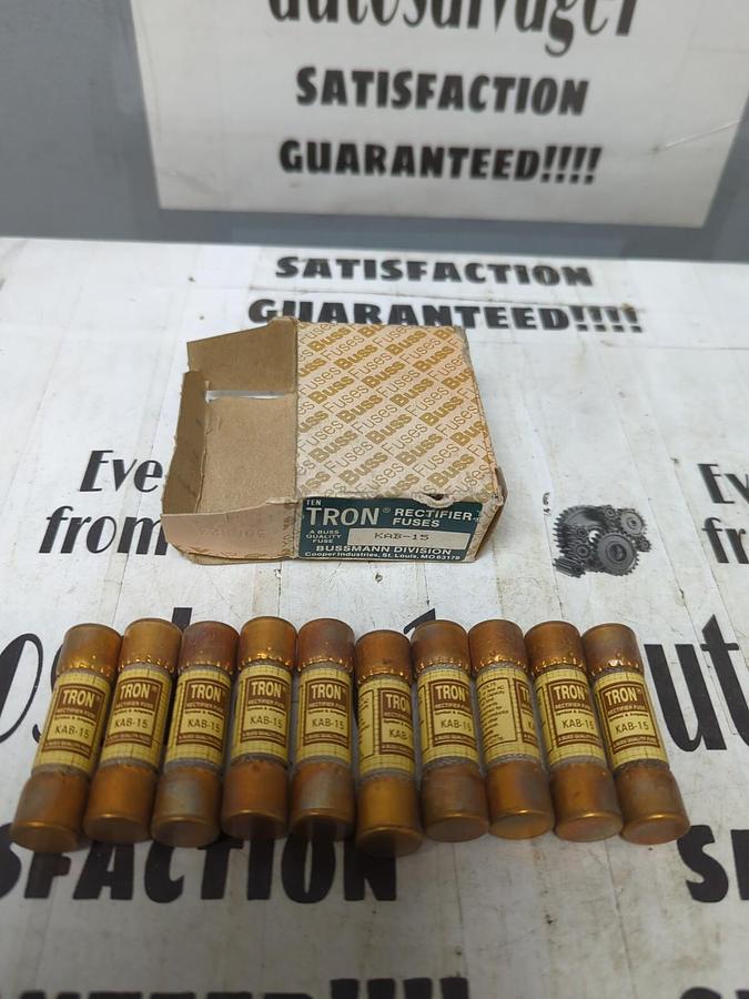 COOPER BUSSMANN,KAB-15,RECTIFIER FUSES BOX OF 10 NOS