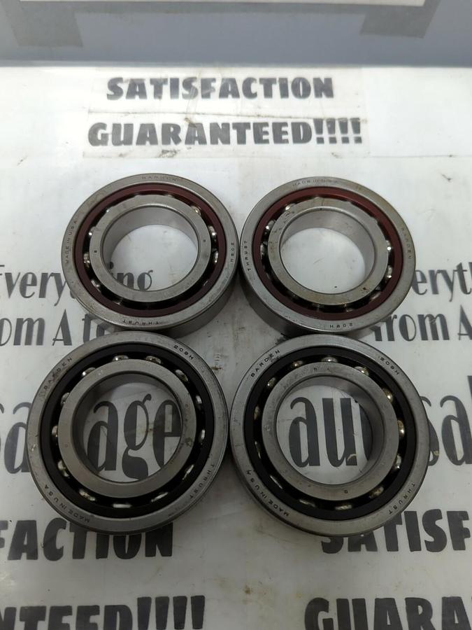 Used BARDEN,209H,THRUST ANGULAR CONTACT BEARING LOT OF 4 USED