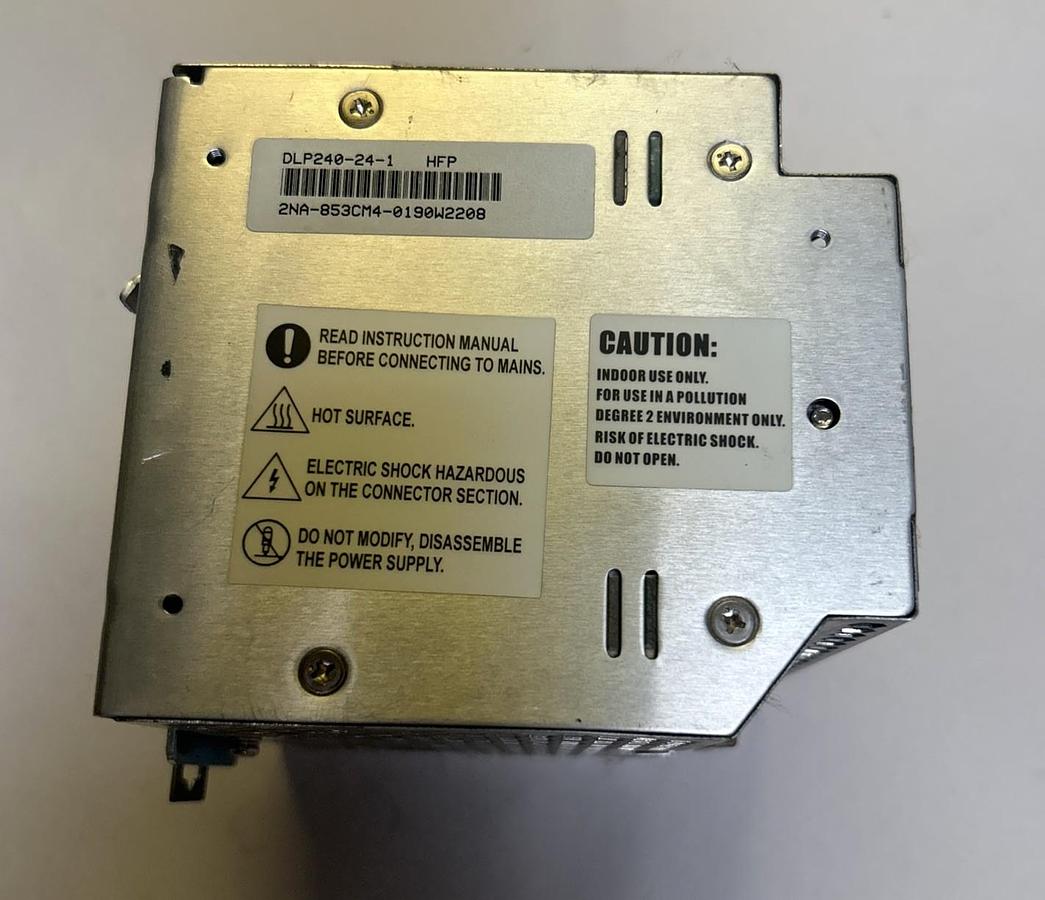 Used TDK LAMBDA,DLP240-24-1,POWER SUPPLY 100-240V 3.5A