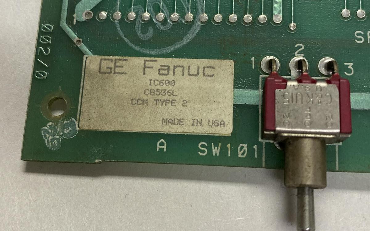 Used GE FANUC,IC600CB536L,COMMUNICATIONS CONTROL MODULE