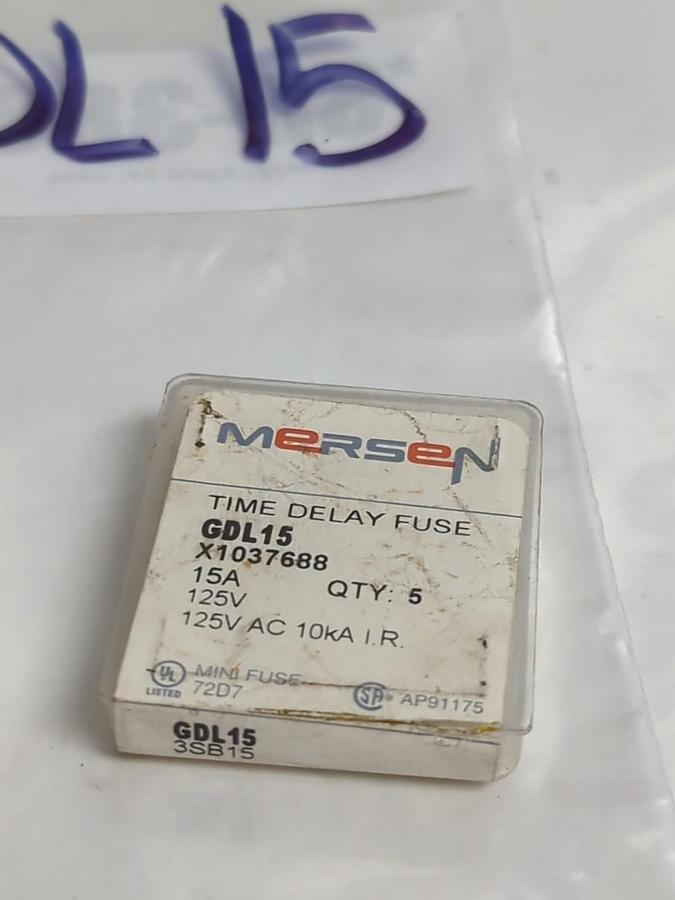 MERSEN,GDL-15,FAST ACTING 15 AMP FUSE LOT OF 10 NOS