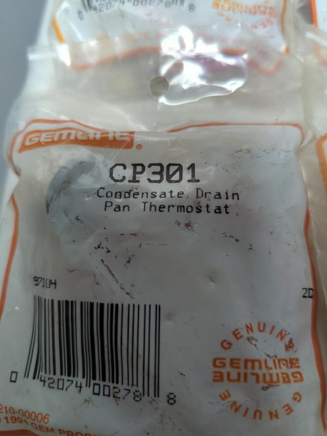 GEMLINE,CP301,CONDENSATE DRAIN PAN THERMOSTAT LOT OF 5 NOS