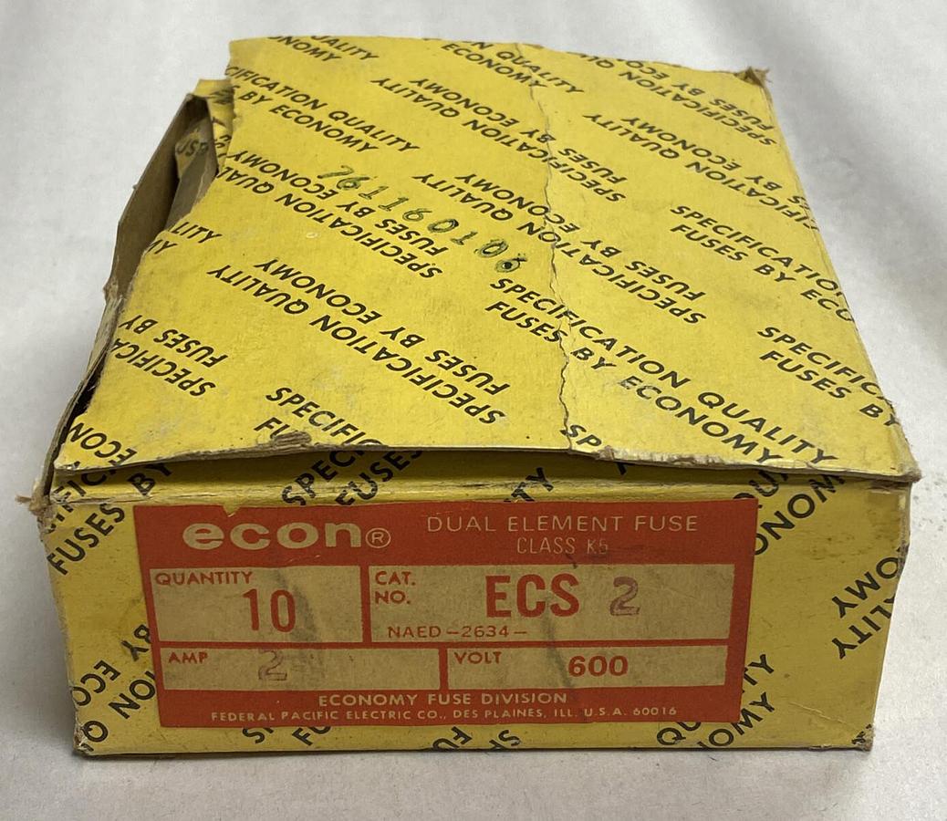 Econ,ECS2,Fuse Lot Of 10 NOS