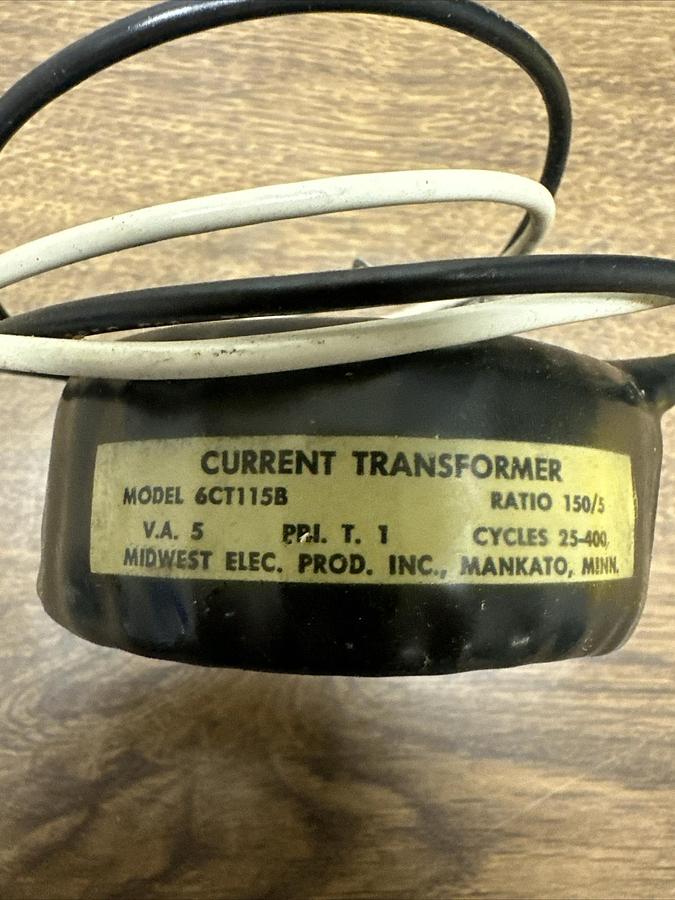 Midwest,6CT1158,Current Transformer 150/5 Ratio 25-400 Cycles