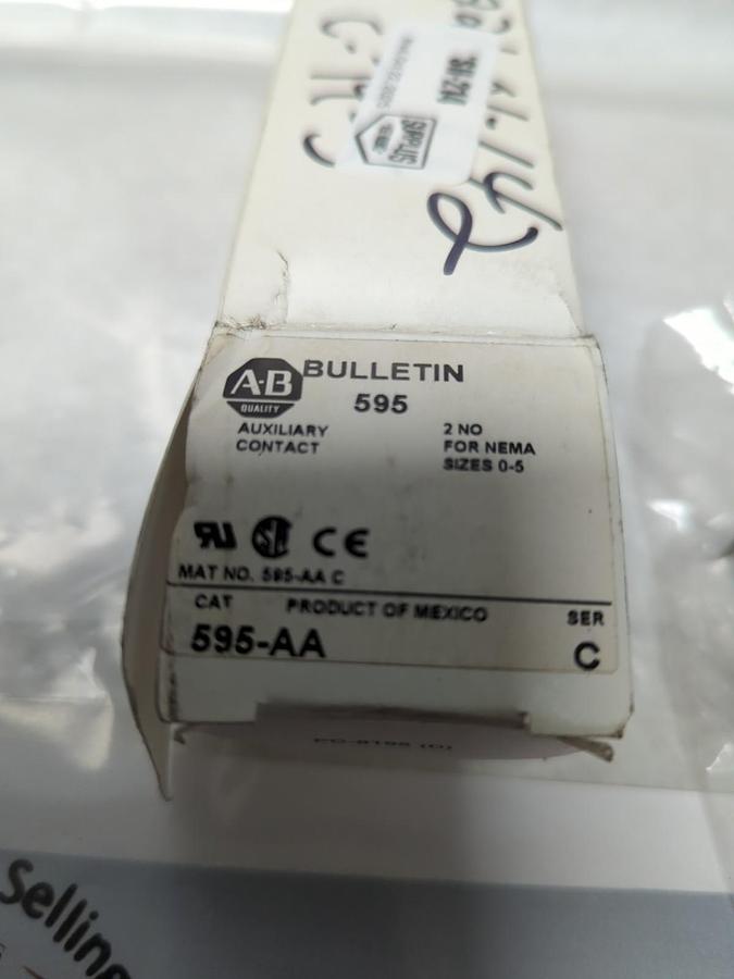 ALLEN BRADLEY,595-AA,SERIES C AUXILIARY CONTACT NOS
