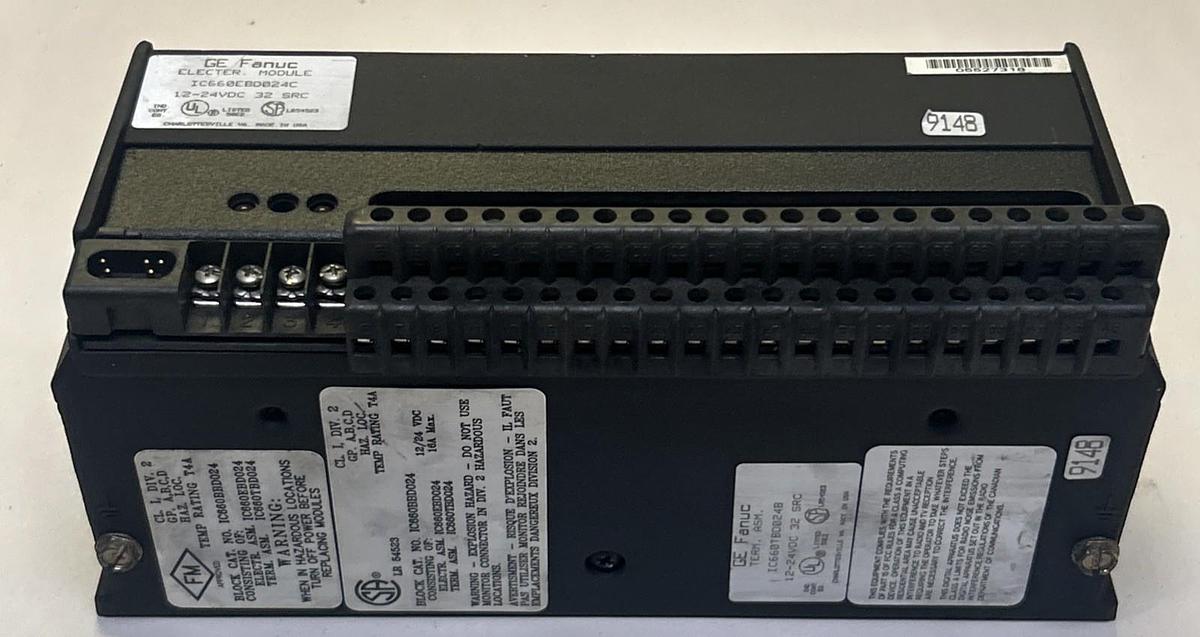 Used GE FANUC,IC660BBD024,GENIUS BLOCK I/O MODULE NO COVER