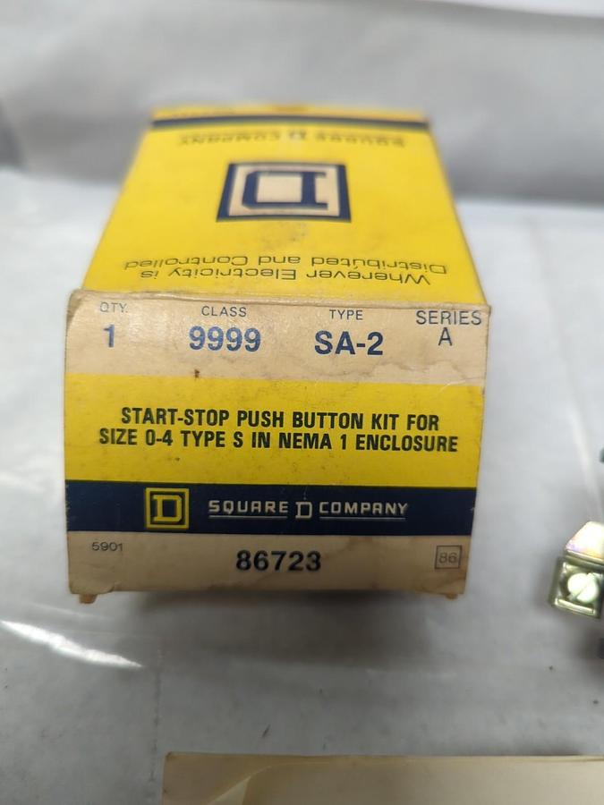 SQUARE D,86723,START-STOP PUSH BUTTON KIT NOS