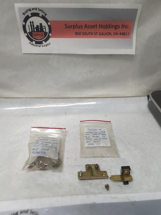 SYLVANIA,KPM-15,ADAPTER PLATE FOR CONVERTABLE POLE RELAYS LOT OF 2 NOS