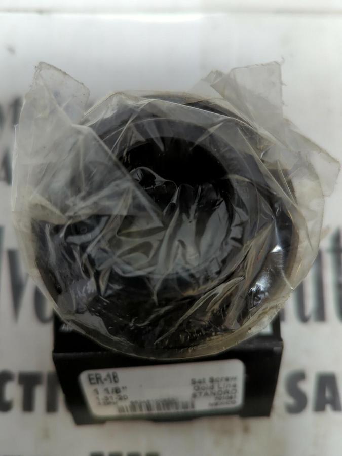 SEALMASTER,ER-18,SET SCREW BALL INSERT BEARING 1-1/8 INCH BORE NOS