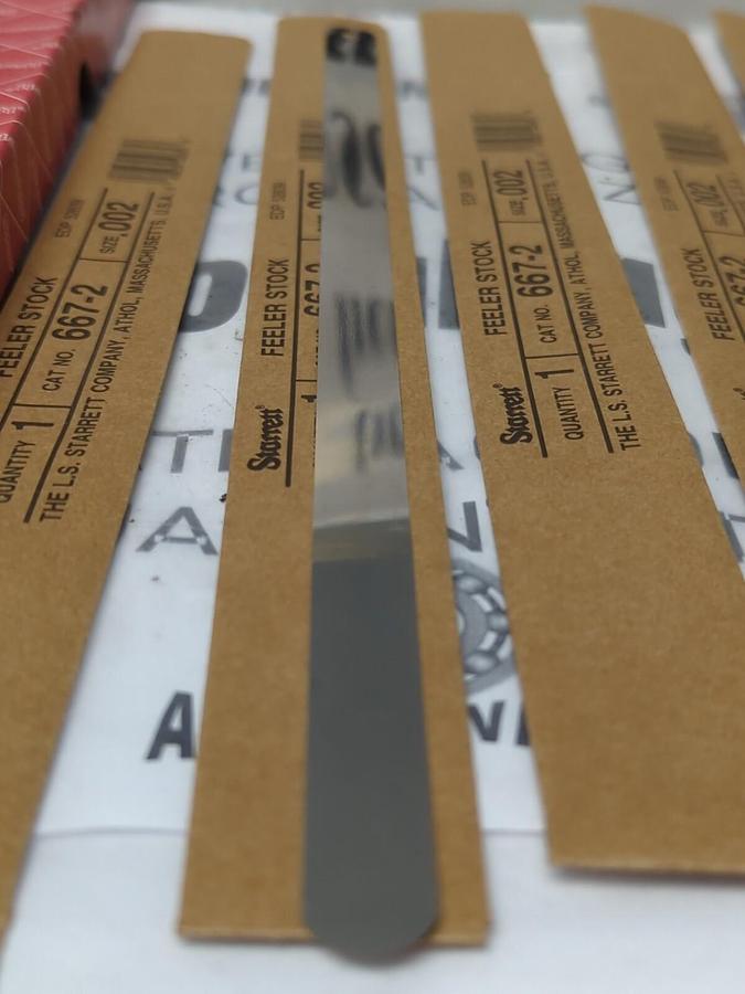 STARRETT,667-2,FEELER STOCK LOT OF 6 EDP 52839