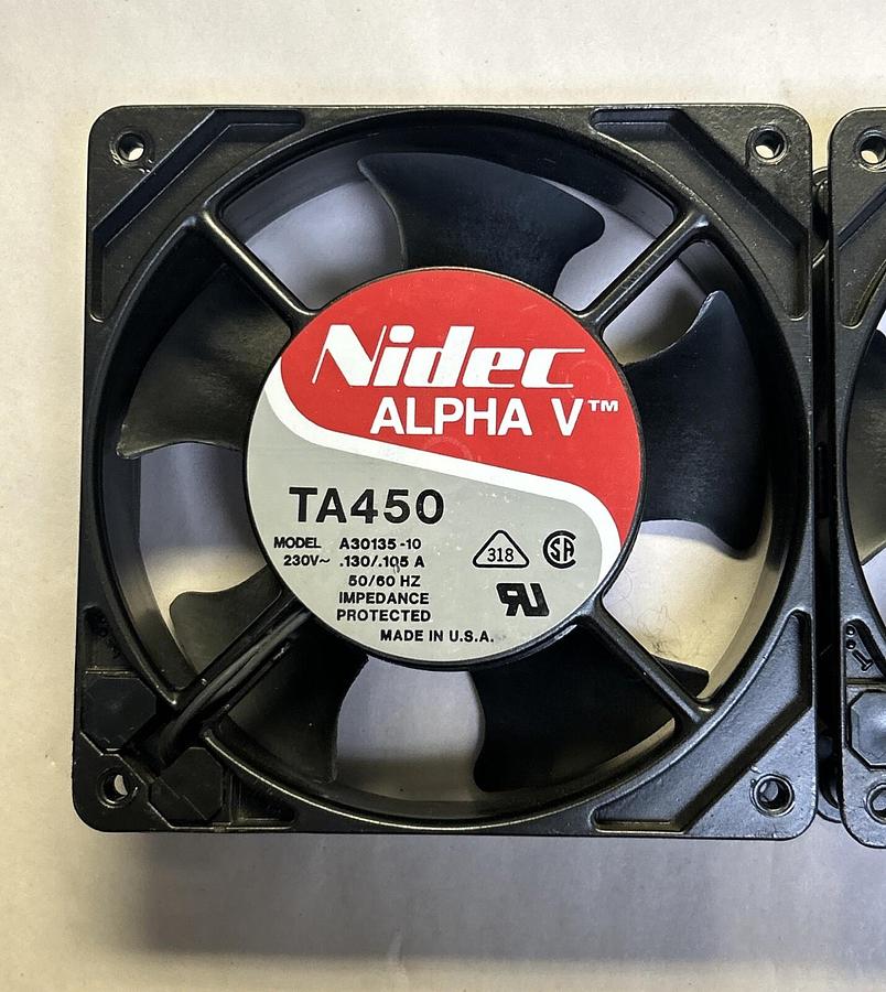 Used NIDEC,TA450,COOLING FAN 230V LOT OF 2
