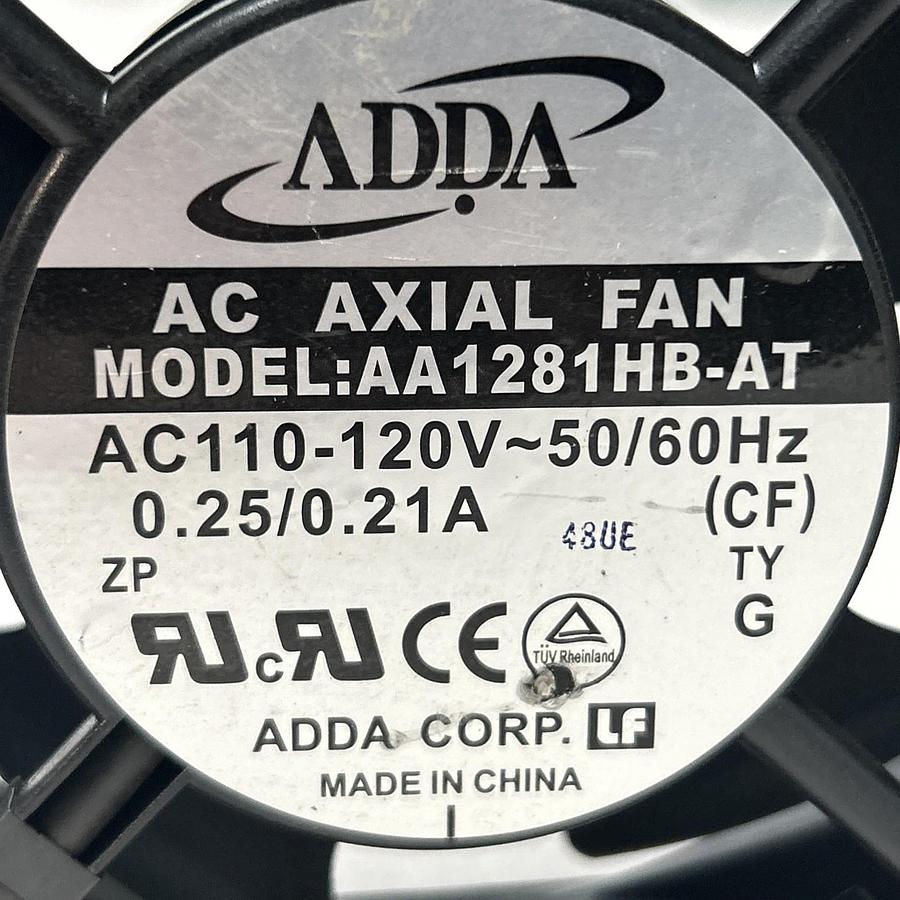 Used ADDA,AA1281HB-AT,AC AXIAL FAN 0.25/0.21A 120V