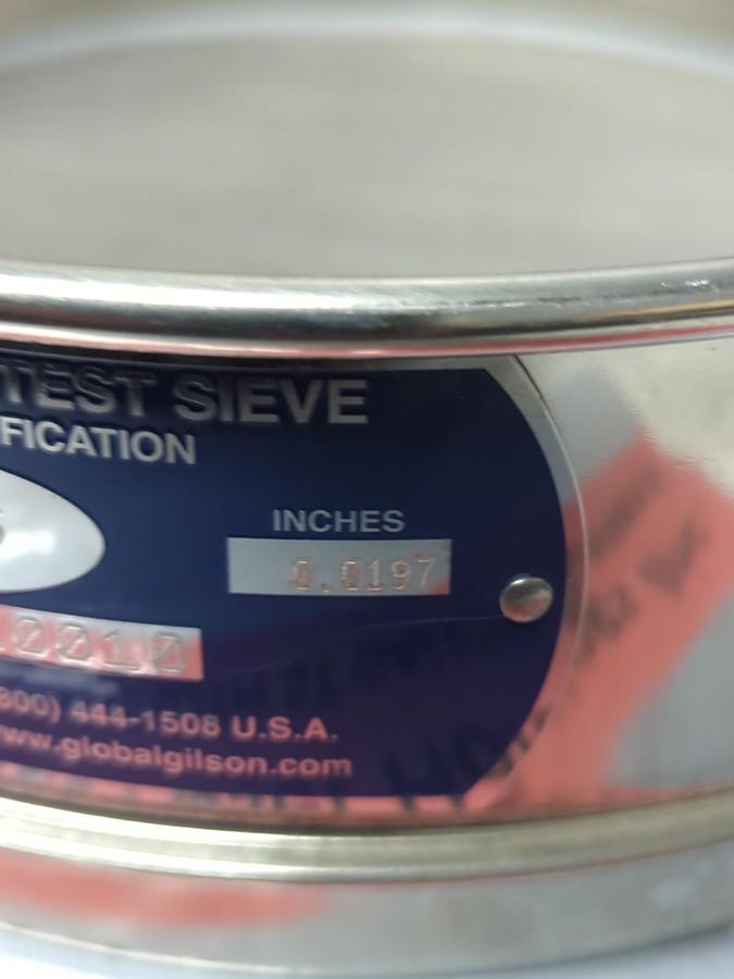 Used USA STANDARD,NO.35,TEST SIEVE 500UM .0197 INCH ASTM E-11 SPEC PRE-OWNED