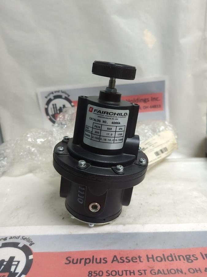FAIRCHILD,4066A,PRESSURE REGULATOR 250PSIG 17 BAR 1700 KPA NOS