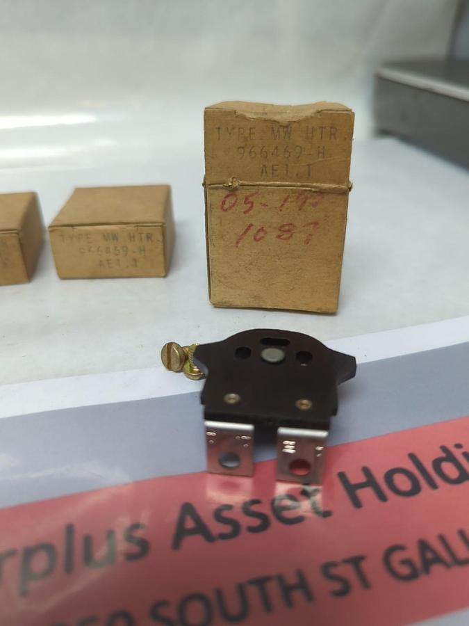 WESTINGHOUSE,966 469-H,TYPE MW OVERLOAD THERMAL HEATER RELAY LOT OF 3 NOS