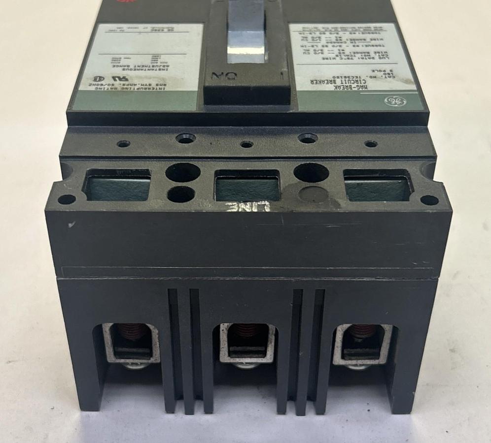 Used GENERAL ELECTRIC GE,TEC36150,CIRCUIT BREAKER 150A 600V 3P