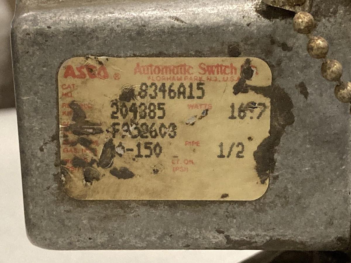 Used Asco RedHat,8346A15,Solenoid Valve