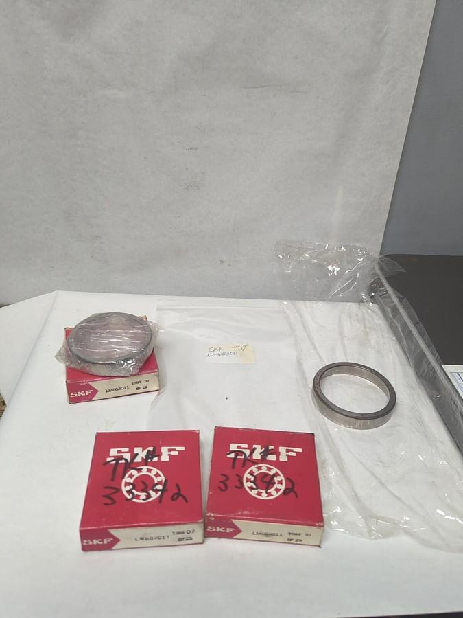 SKF,LM603011,ROLLER BEARING CUP LOT OF 4