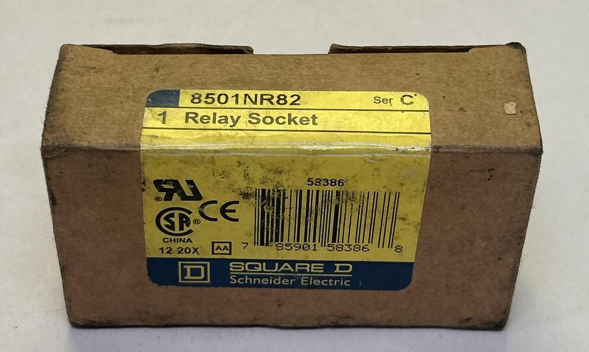 SQUARE D,8501NR82,RELAY SOCKET NOS