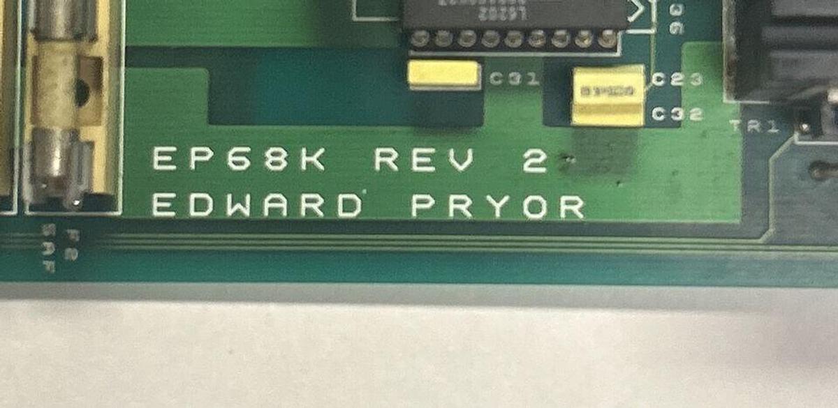 Used EDWARD PRYOR,EP68K,PC BOARD