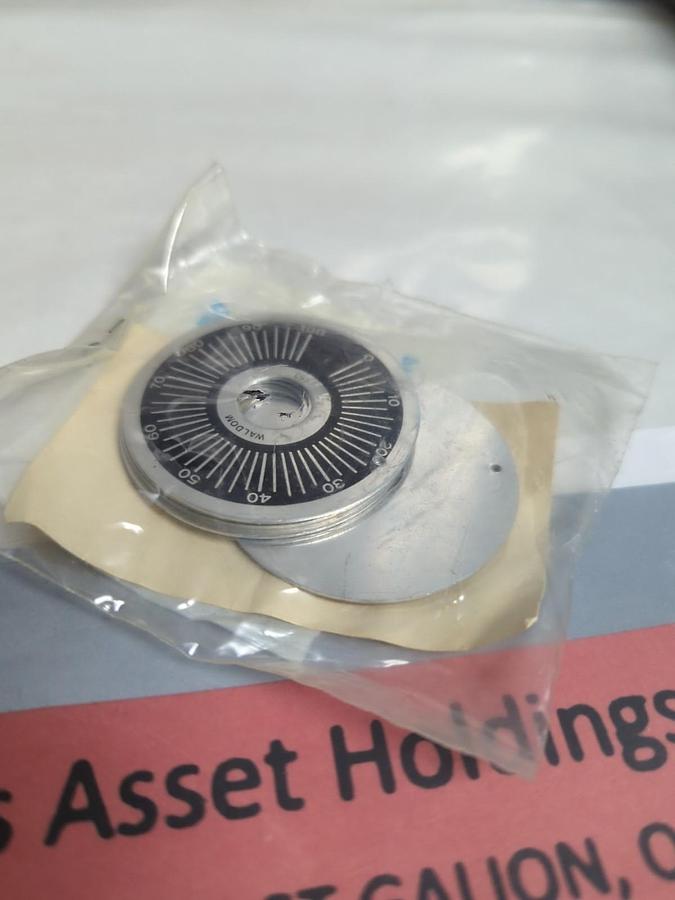 Used WALDOM OHMITE,663,0-100 DIAL PLATE LOT OF 10PCS. NOS