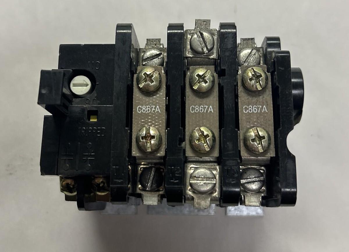 Used GENERAL ELECTRIC,CR324C360A,THERMAL OVERLOAD RELAY