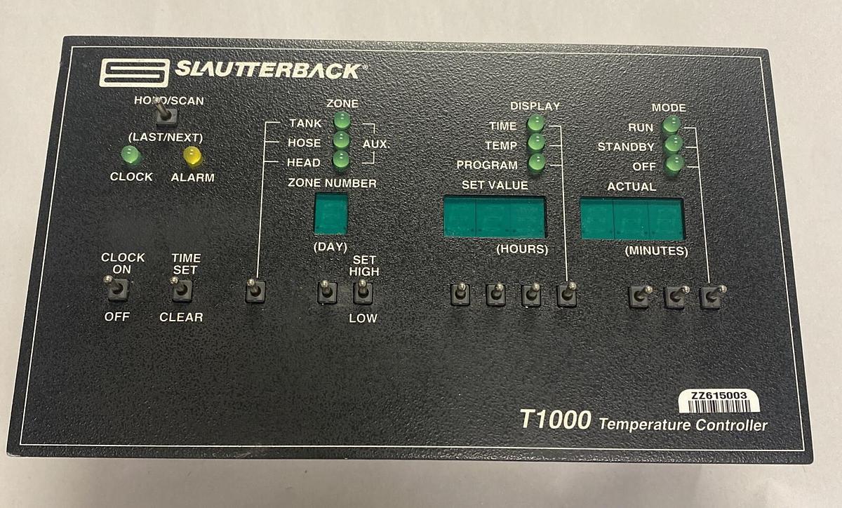 Used SLAUTTERBACK,T1000,MODEL A TEMPERATURE CONTROLLER