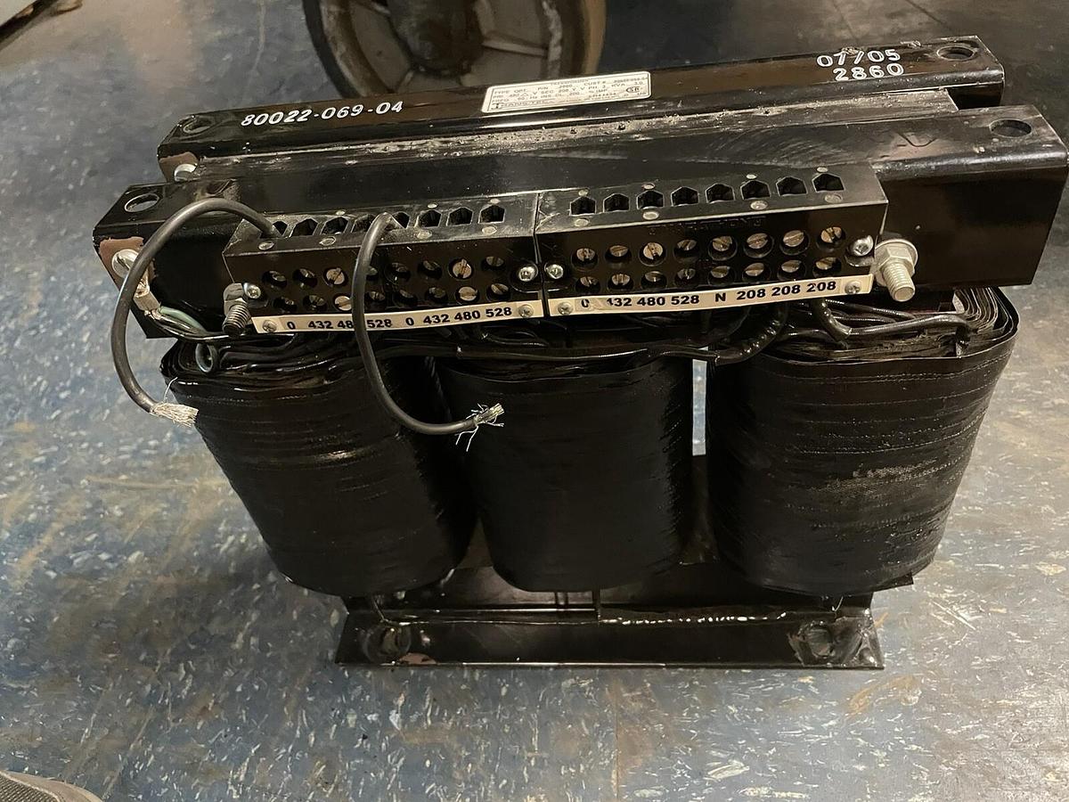 Used TRANS TEC OPT,2860,TRANSFORMER 3KVA PRI 480V SEC 208Y 3PH