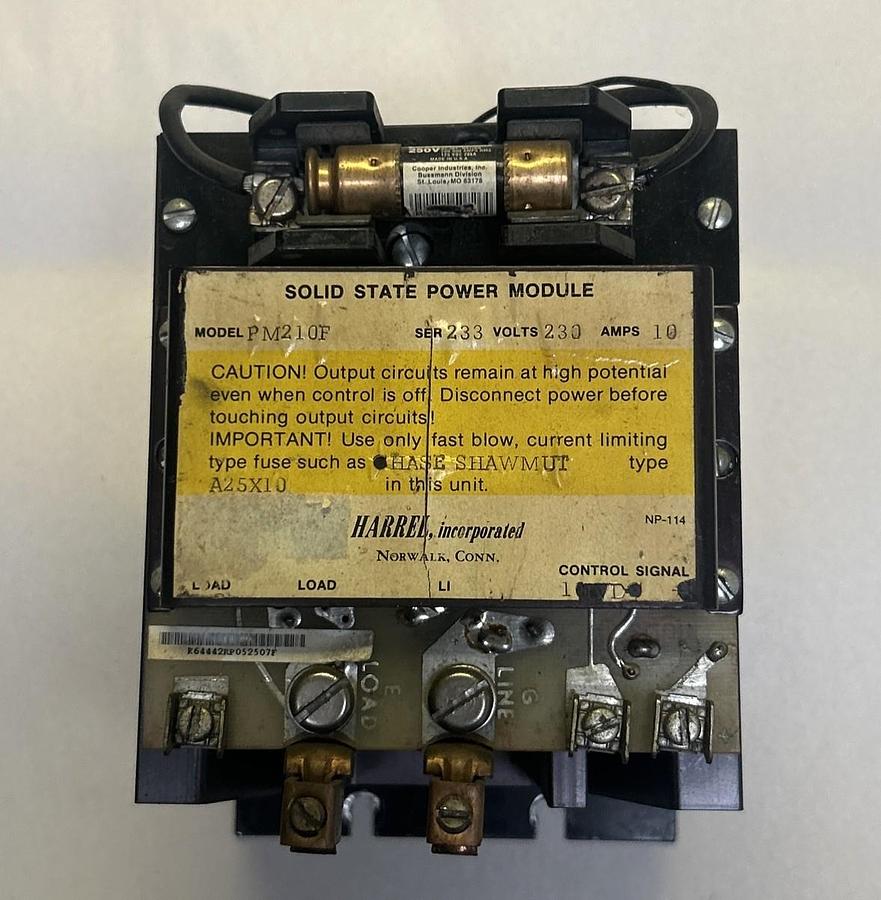 Used HARREL,PM210F,SOLID STATE POWER MODULE 10A 230V