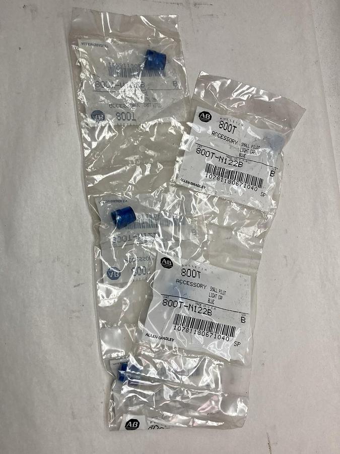 Used Allen-Bradley,800T-N122B,Small Pilot Light Cap LOT OF 5