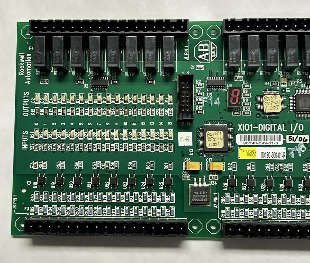 Used ALLEN BRADLEY,80190-300-01-R,DIGITAL I/O CONTROL BOARD