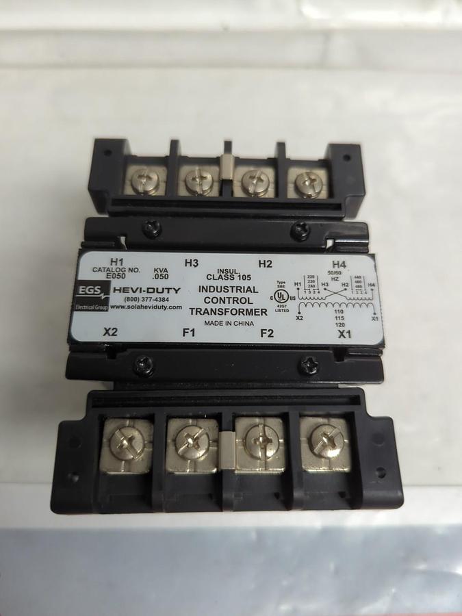 EGS,E050,CONTROL TRANSFORMER CLASS 105 MISSING BOX NOS