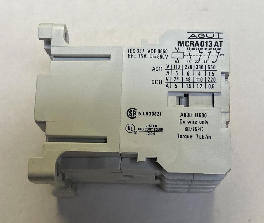 Used AGUT,MCRA013AT,CONTACTOR