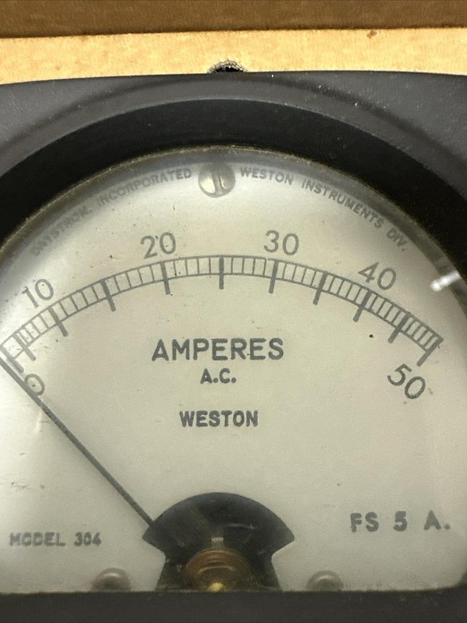 Weston,304,Triplett Type 0-50 Amps AC