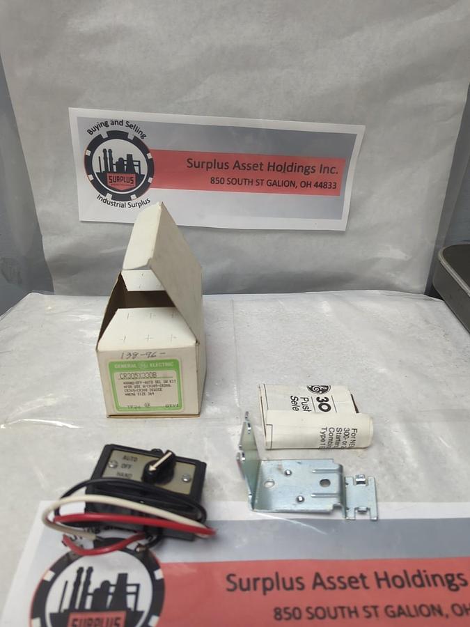 GENERAL ELECTRIC,CR305X330B,HAND-OFF-AUTO SELECTOR SWITCH KIT NOS